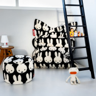 ORIGINAL SLIM TEDDY × MIFFY Black/White beanbag Fatboy