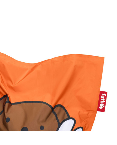 Pouf enfant JUNIOR NYLON × BORIS Orange Fatboy