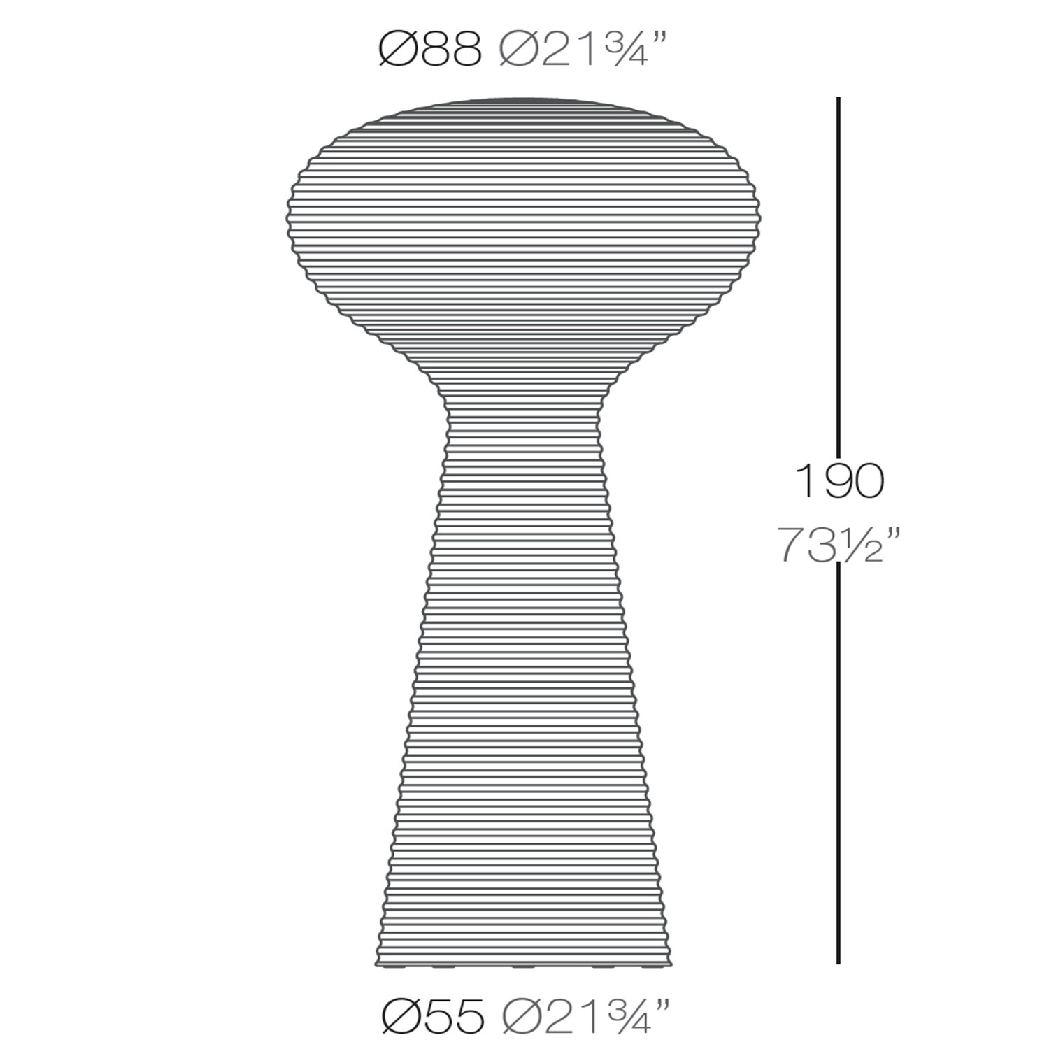 VONDOM Lampadaire BLOOM