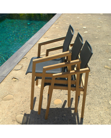 Fauteuil empilable TEKURA Les Jardins